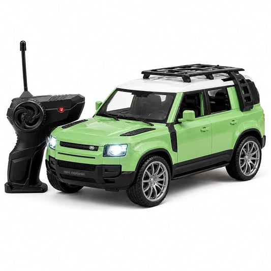 MiniExplorer SUV Defender RC Car – Rechargeable Remote Control SUV with Real Smoke & LED Lights