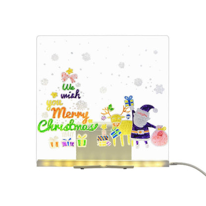 3D Acrylic LED Writing Board with Pen & Light – Personalized Desk Lamp Home & Office Decor Items, Valentine Gift for Girlfriend, Personalized Led Board