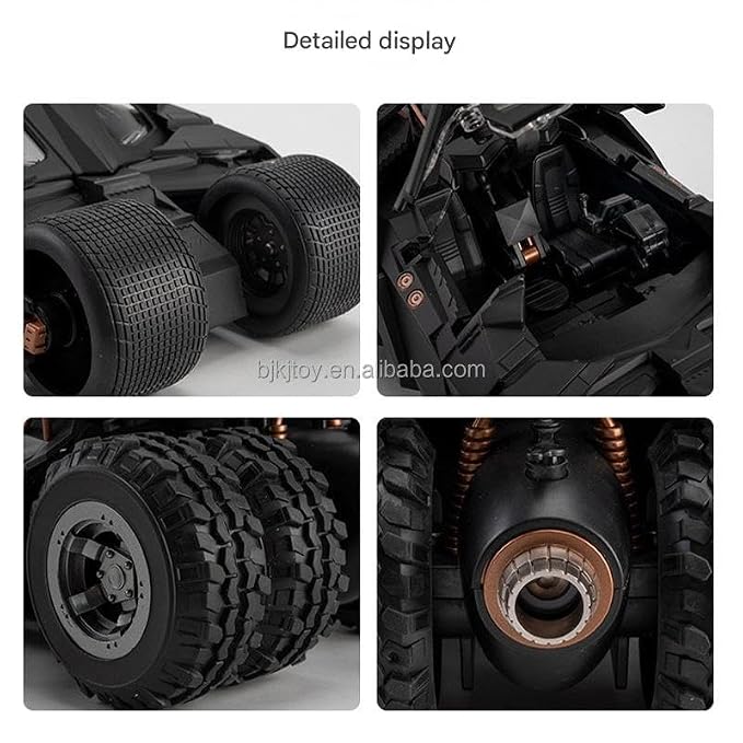 FEXXA 1:18 Scale Tumbler Batmobile Die-Cast Metal Car – Openable Doors, Lights & Sound