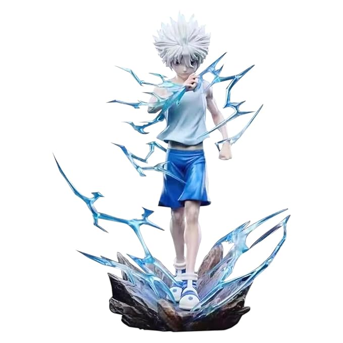 Killua Zoldyck Blue Crystal Aura Statue – Premium Hunter x Hunter Collectible Figure