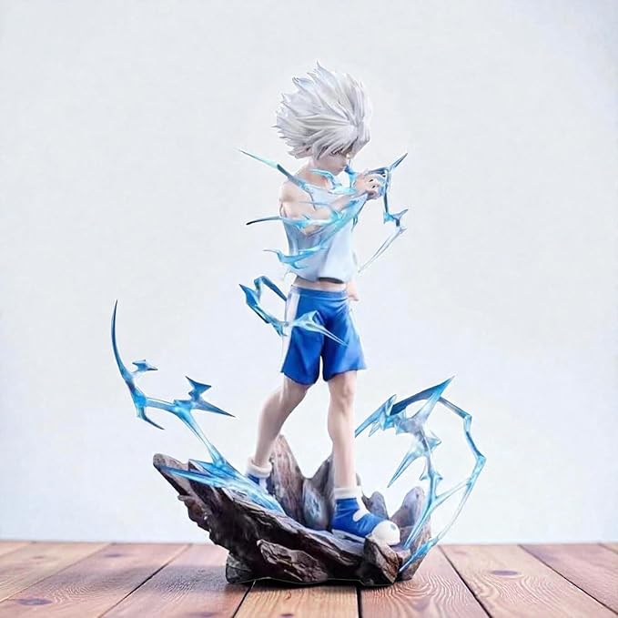Killua Zoldyck Blue Crystal Aura Statue – Premium Hunter x Hunter Collectible Figure