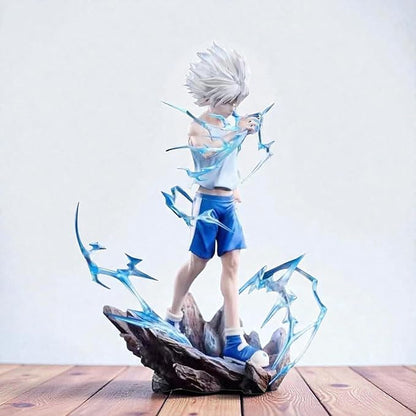 Killua Zoldyck Blue Crystal Aura Statue – Premium Hunter x Hunter Collectible Figure