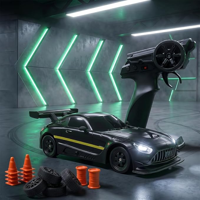 Shadow 4WD RC Drift Car – 20 km/h High-Speed Remote Control Drift Car with LED Lights