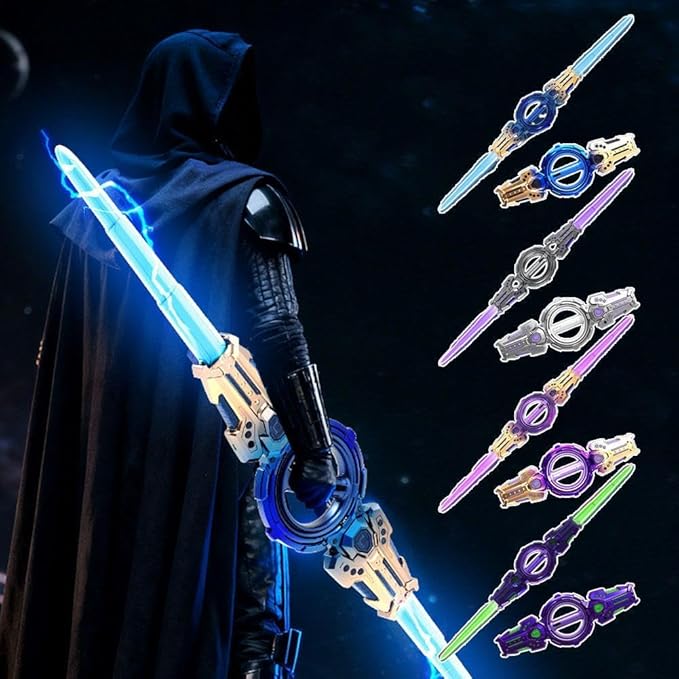 Double Edge Fire Spin Lightsaber Katana – Limited Edition Collectible Saber