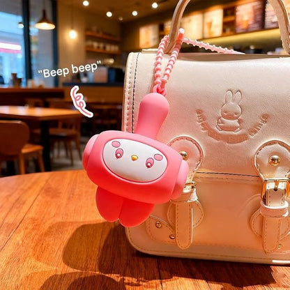 Cute Cartoon Musical Hammer Keychain – Sound & Shake Sensory Toy for Kids