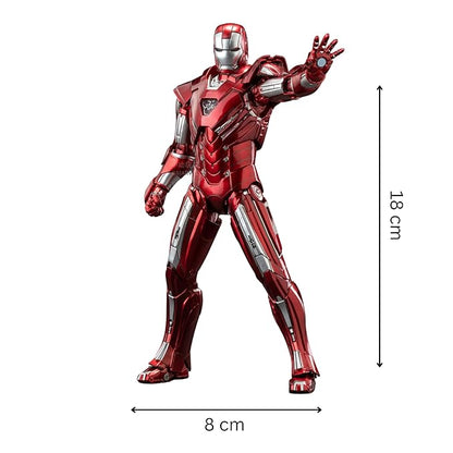 Iron Man Mark 33 Action Figure – 7 Inch 1/10 Scale Marvel Collectible with Interchangeable Hands & Blades