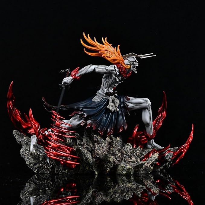 Ichigo Hollow Warrior Statue – Premium Bleach Collectible Action Figure with Display Base