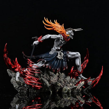 Ichigo Hollow Warrior Statue – Premium Bleach Collectible Action Figure with Display Base