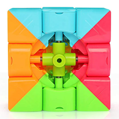 HAWKISTER Qiyi Warrior S Cube 3×3 Stickerless Professional Speed Magic Cube Puzzle for Kids