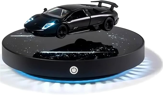 Levitating Car Night Lamp – Floating LED Display with Galaxy Base & Touch Control