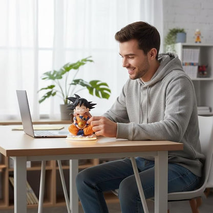 Dragon Ball Sitting Goku Action Figure – Premium PVC Anime Collectible Statue for Desk & Shelf Display