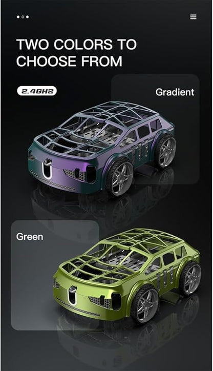 Mini 2-in-1 RC Flying Car – Air & Ground Dual-Mode Drone Car with Colorful LED Lights & 2 Batteries