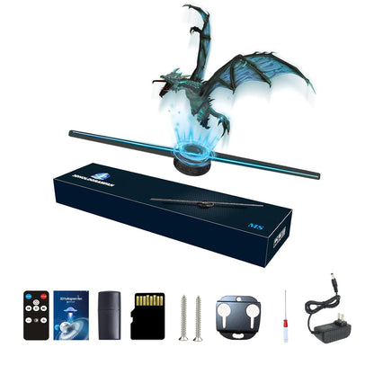 3D Hologram LED Fan Display 16.5 – 224 LED Advertising Projector with USB Support