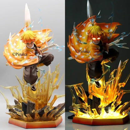 Zenitsu Agatsuma Thunder Breathing LED Statue – 31cm Premium Demon Slayer Collectible Figure