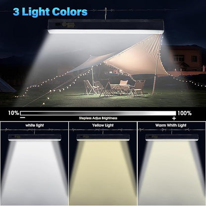 LETOUR Magnetic LED Light Bar – 4000 Lumens Rechargeable 40cm Portable Work Light with 7500mAh Battery