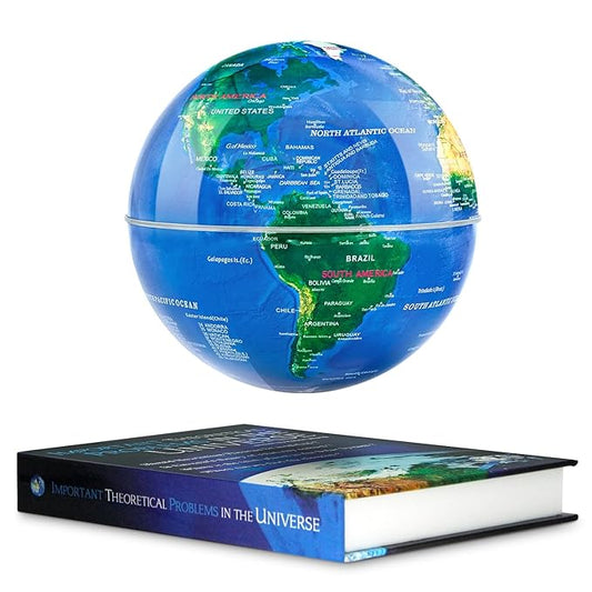 Flagest Magnetic Levitating Floating Globe – Rotating Globe with LED Book Base for Home & Office Décor