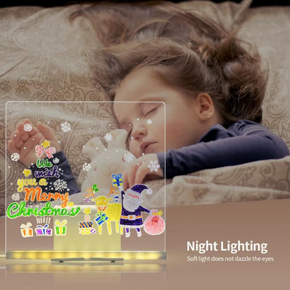 3D Acrylic LED Writing Board with Pen & Light – Personalized Desk Lamp Home & Office Decor Items, Valentine Gift for Girlfriend, Personalized Led Board