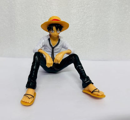 AUTO MT Monkey D. Luffy Sitting Figure – One Piece Car Dashboard & Desk Showpiece