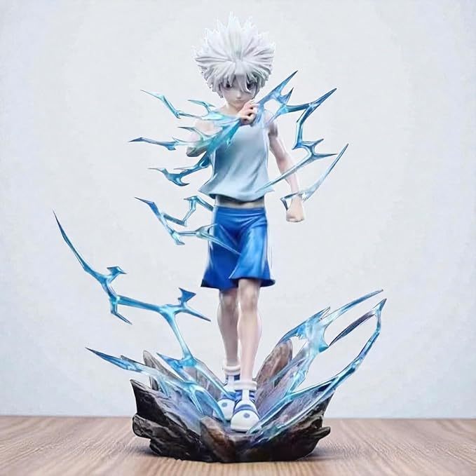 Killua Zoldyck Blue Crystal Aura Statue – Premium Hunter x Hunter Collectible Figure