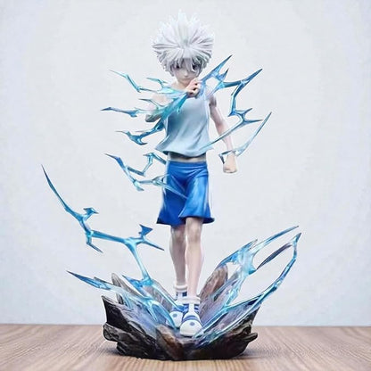 Killua Zoldyck Blue Crystal Aura Statue – Premium Hunter x Hunter Collectible Figure