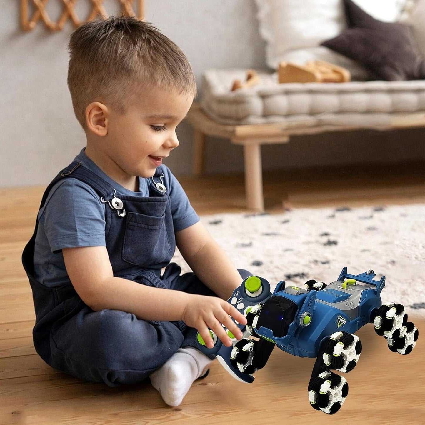 RC Robot Dog Stunt Car – 2.4GHz Mechanical Animal Vehicle with Mist Spray, Music & LED Lights