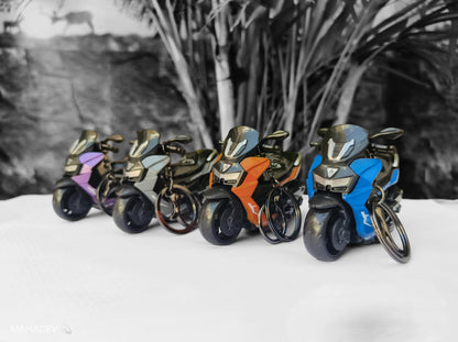 Jumbo Size Pushback Scooty Keyring Set of 2 – Stylish Mini Scooter Keychain for Bike, Car & Keys (Random Colours)