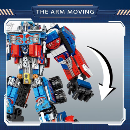 Super Warrior Robot Building Blocks Set – 429 Pieces Transformable Truck Construction Toy