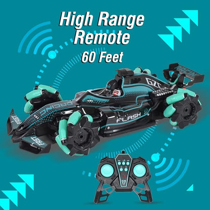 KIPA GAMING F1 Super Drifter RC Car – 25 km/h High-Speed Stunt Drift Car with Smoke, LED Lights & 360° Rotation