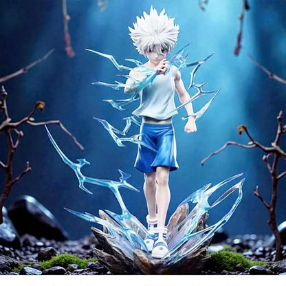 Killua Zoldyck Blue Crystal Aura Statue – Premium Hunter x Hunter Collectible Figure