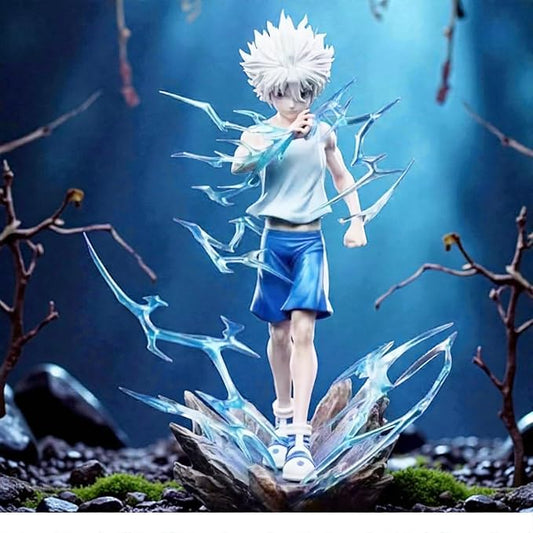 Killua Zoldyck Blue Crystal Aura Statue – Premium Hunter x Hunter Collectible Figure