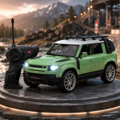 MiniExplorer SUV Defender RC Car – Rechargeable Remote Control SUV with Real Smoke & LED Lights