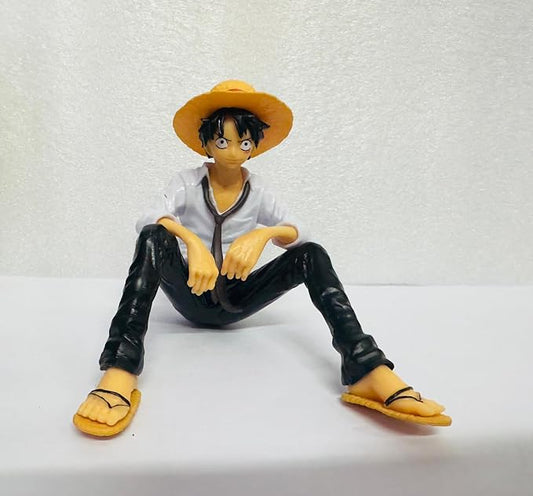 AUTO MT Monkey D. Luffy Sitting Figure – One Piece Car Dashboard & Desk Showpiece