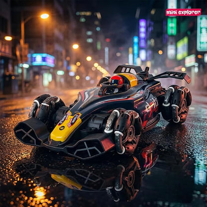 MiniExplorer RC 1:14 Formula F1 Drift Car – 4x4 Gesture & Remote Control Racing Car with Smoke, Lights & Music