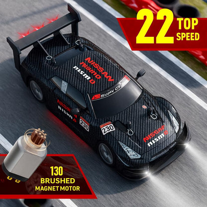 DWH 1:24 RC Drift Car – 20 KM/H 4WD High-Speed Remote Control Racing Car with LED Lights