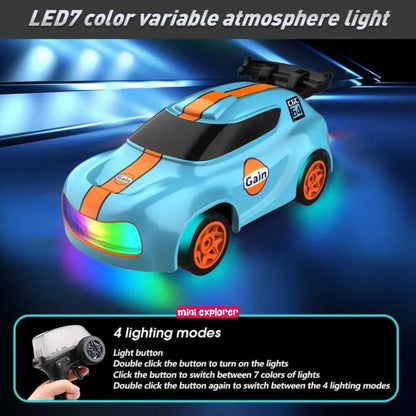 MiniExplorer Punto 1:64 RC Drift Car – Rechargeable Remote Control Car with Drift & Grip Modes