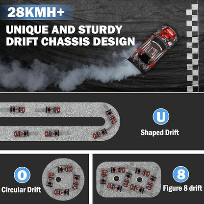 Free RC 1:14 Scale 4x4 Drift Car – High-Speed Remote Control Racing Car with Dual Batteries & LED Lights