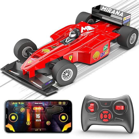 F1 Remote Control Racing Car – 1:32 Scale USB Rechargeable RC Car with Remote & App Control (Red)