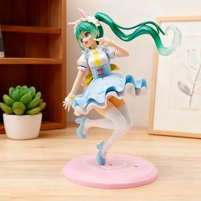 Hatsune Miku Bunny Maid Floating Dance Pose Figure – 20cm Anime Collectible PVC Statue