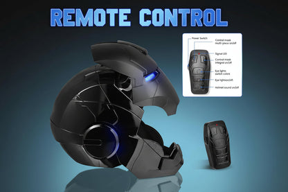 Iron Man Hero MK5 Black Edition Helmet – 1:1 Wearable Collectible with Voice, Touch & Remote Control, LED Eyes & Sound Effects