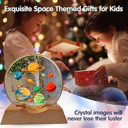 One94Store 3D Planet Acrylic LED Night Light – Warm White Decorative Table Lamp for Home & Bedroom