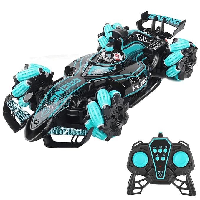 KIPA GAMING F1 Super Drifter RC Car – 25 km/h High-Speed Stunt Drift Car with Smoke, LED Lights & 360° Rotation