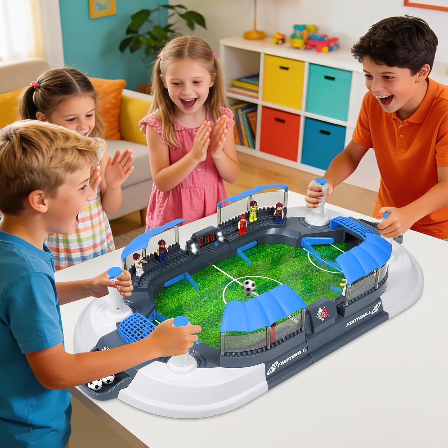 Choopheme Foosball Table Toy for Kids – Mini Indoor Football Game Table with Players