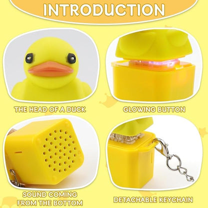 Duck Sound LED Keychain – Cute Animal Key Chain with Light & Funny Sound Stress Relief Toy