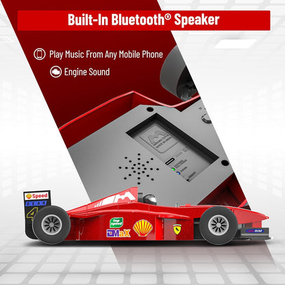 F1 Remote Control Racing Car – 1:32 Scale USB Rechargeable RC Car with Remote & App Control (Red)