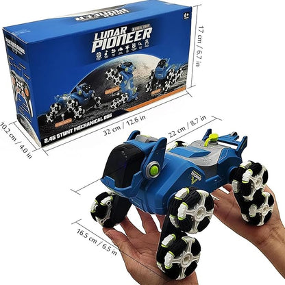 RC Robot Dog Stunt Car – 2.4GHz Mechanical Animal Vehicle with Mist Spray, Music & LED Lights