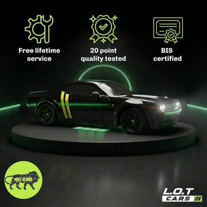 Shadow RC Drift Car 4WD – 20KM/H 2.4GHz Remote Control Racing Car with LED Lights (Tarmac Black)