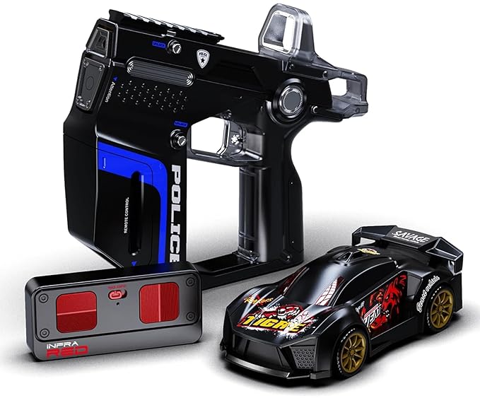 2-Player Infrared Battle RC Cars – Shoot & Knock-Down Game with Dual Remotes