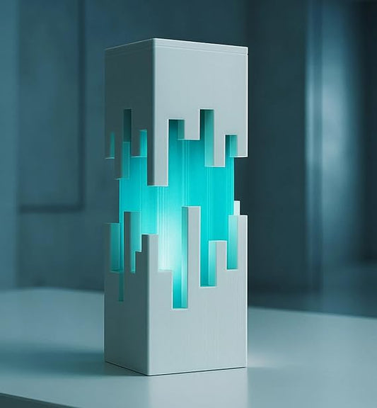 Lumea Prism Ambient Desk Lamp – Geometric LED Mood Light for Bedroom, Nightstand & Home Décor