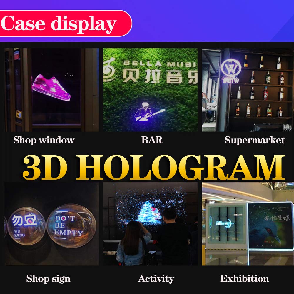 3D Hologram LED Fan Display 16.5 – 224 LED Advertising Projector with USB Support