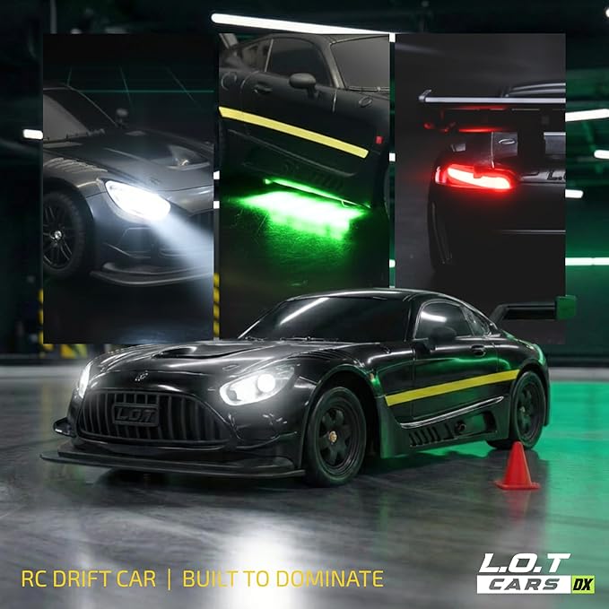 Shadow 4WD RC Drift Car – 20 km/h High-Speed Remote Control Drift Car with LED Lights